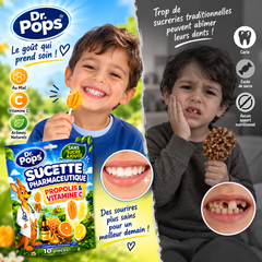 Dr. Pops™ Sucettes au miel et à la propolis, sans sucres ajoutés