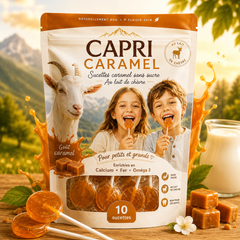 Capri Caramel - Sucette au Lait de Chèvre