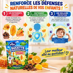 Dr. Pops™ Sucettes au miel et à la propolis, sans sucres ajoutés
