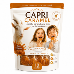 Capri Caramel - Sucette au Lait de Chèvre